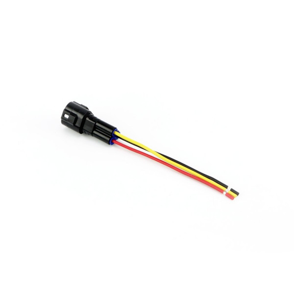 Denali DENALI Male Waterproof Connector Pigtail 3 Pin
